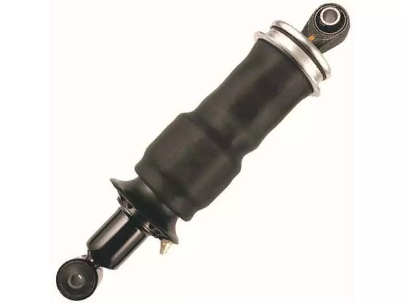 Cabin shock absorber, with air bellow