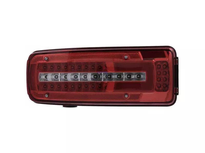 Tail lamp, left, with license plate lamp