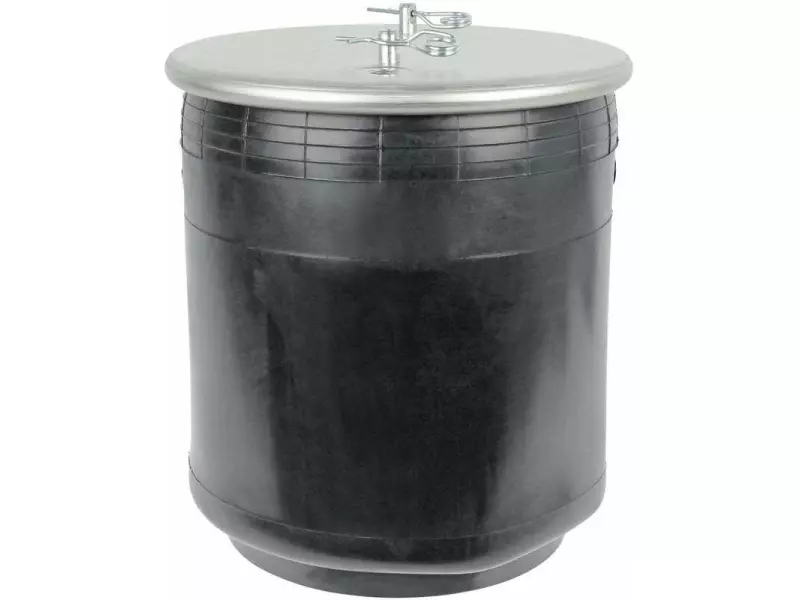 Air spring, with steel piston