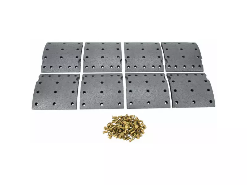 Drum brake lining kit, axle kit