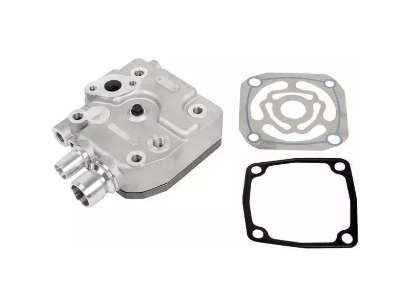 Cylinder head, compressor, complete