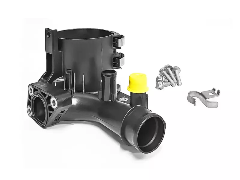 WATER OUTLET FUEL FILTER HOUSING