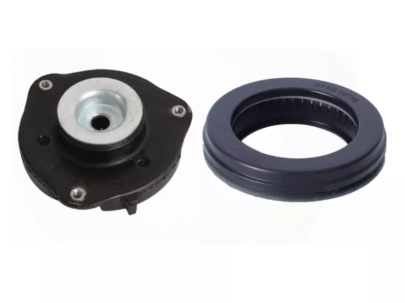 Shock absorber mounting, with bearing