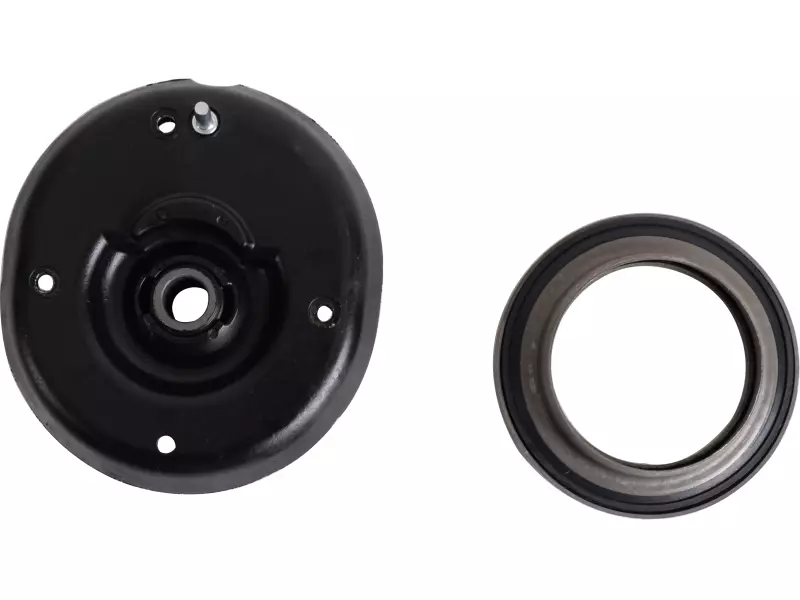 Shock absorber mounting, with bearing