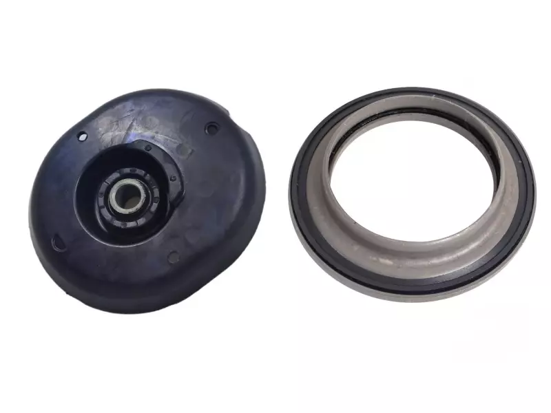 Shock absorber mounting, with bearing