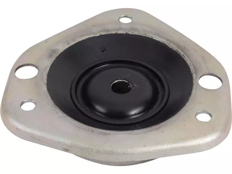 Front suspension shock absorber mounting