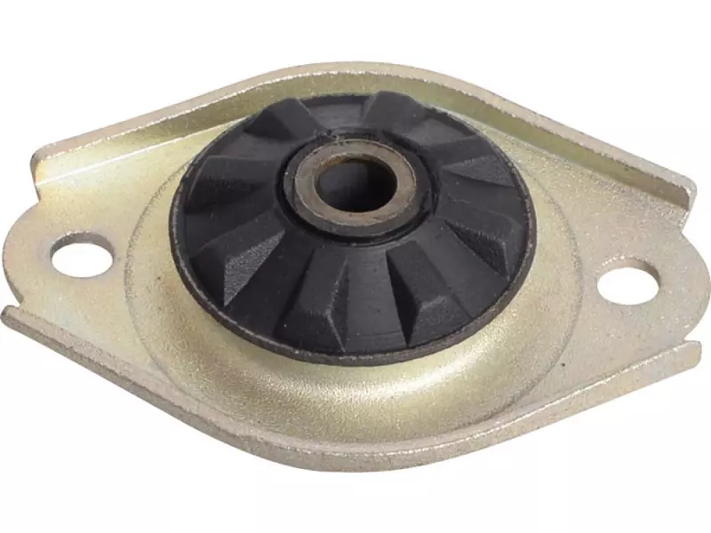 Rear suspension shock absorber mounting