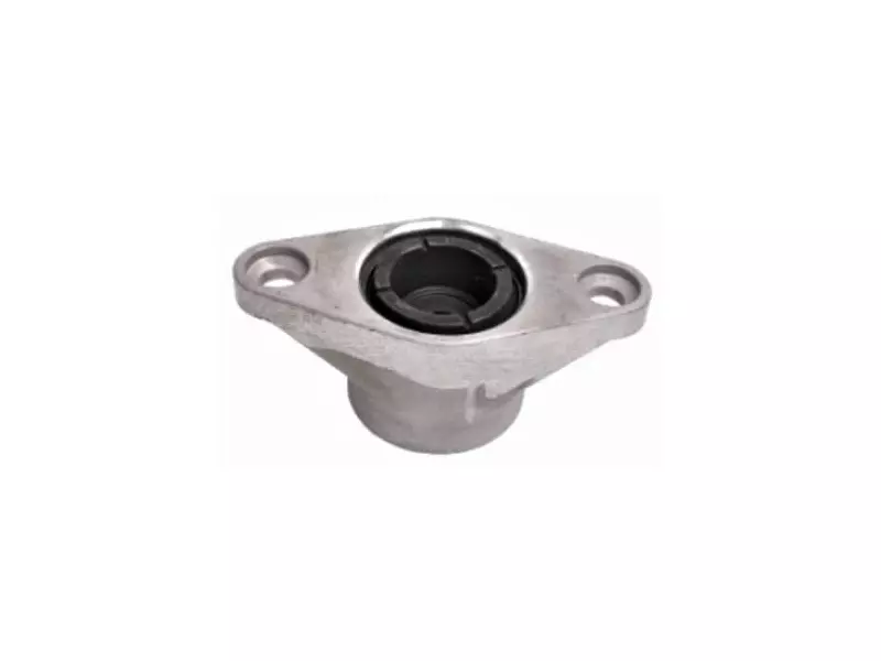 Rear suspension shock absorber mounting