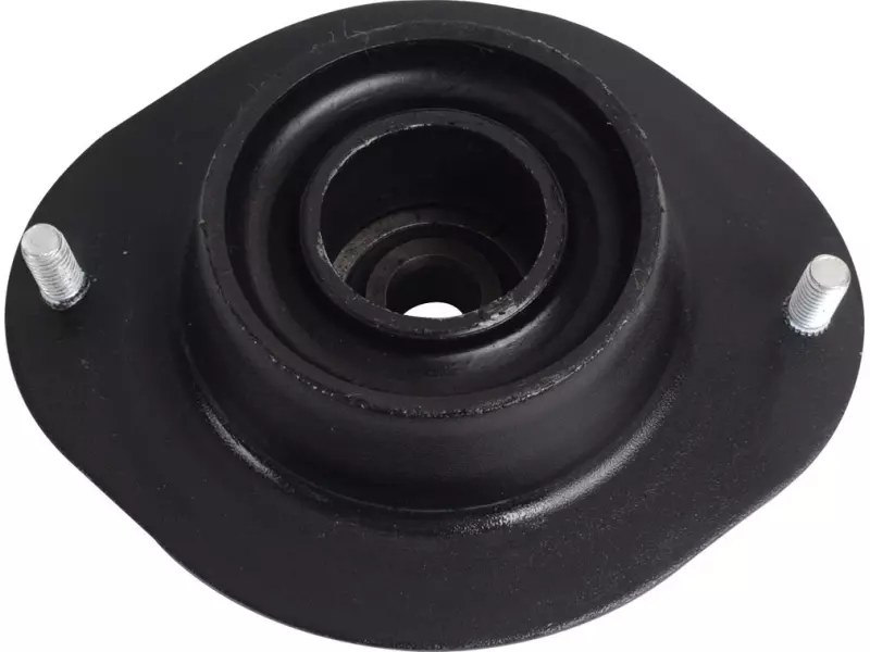 Front suspension shock absorber mounting