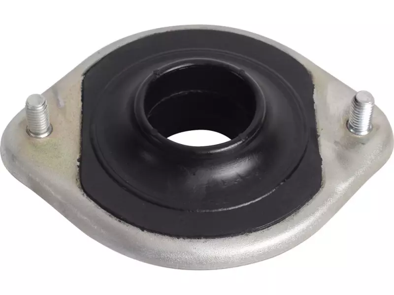 Front suspension shock absorber mounting