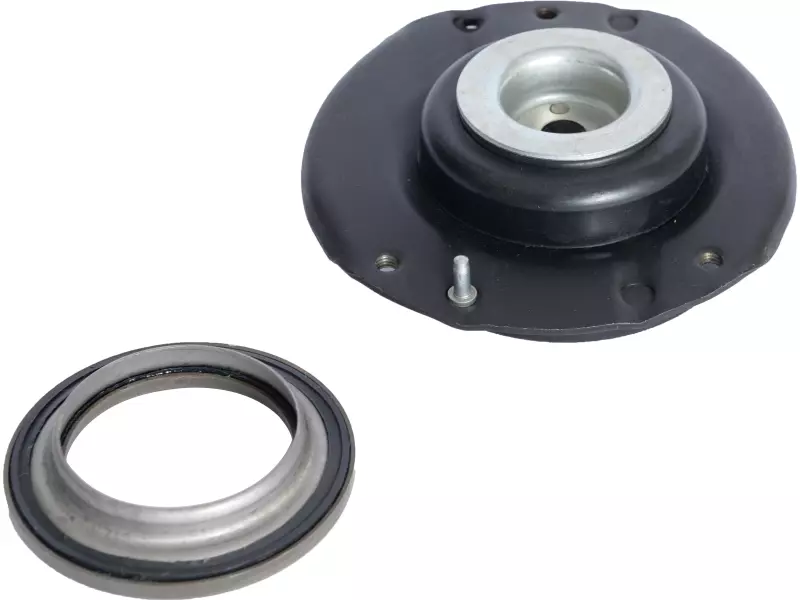 Shock absorber mounting, with bearing