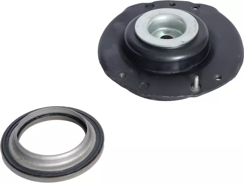 Shock absorber mounting, with bearing