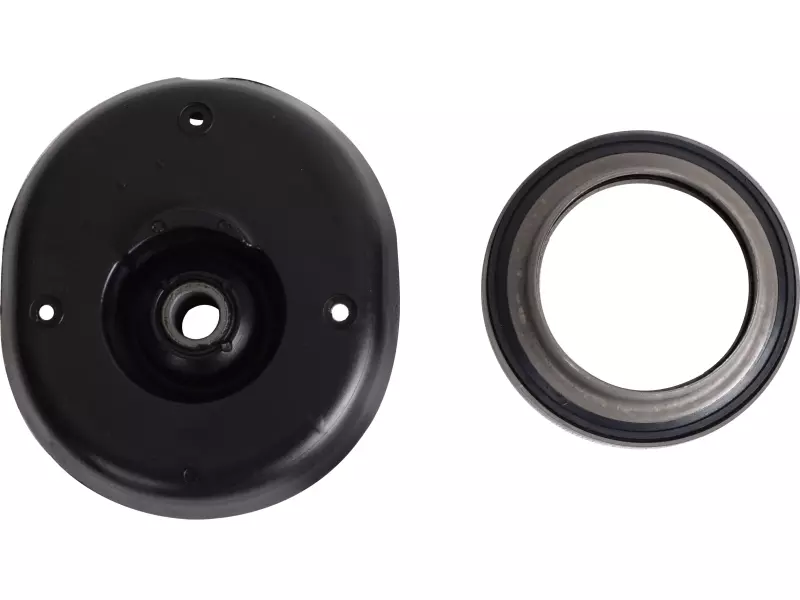 Shock absorber mounting, with bearing