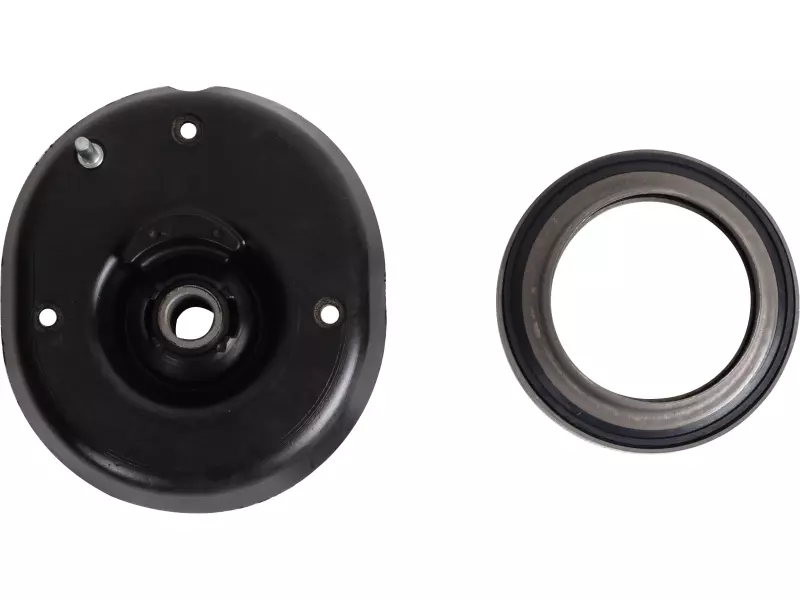 Shock absorber mounting, with bearing