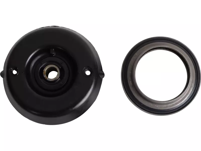 Shock absorber mounting, with bearing