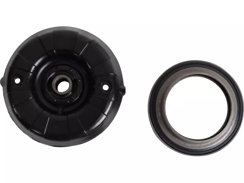 Shock absorber mounting, with bearing