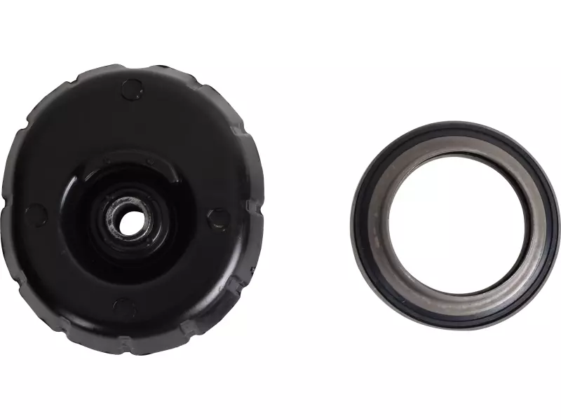 Shock absorber mounting, with bearing