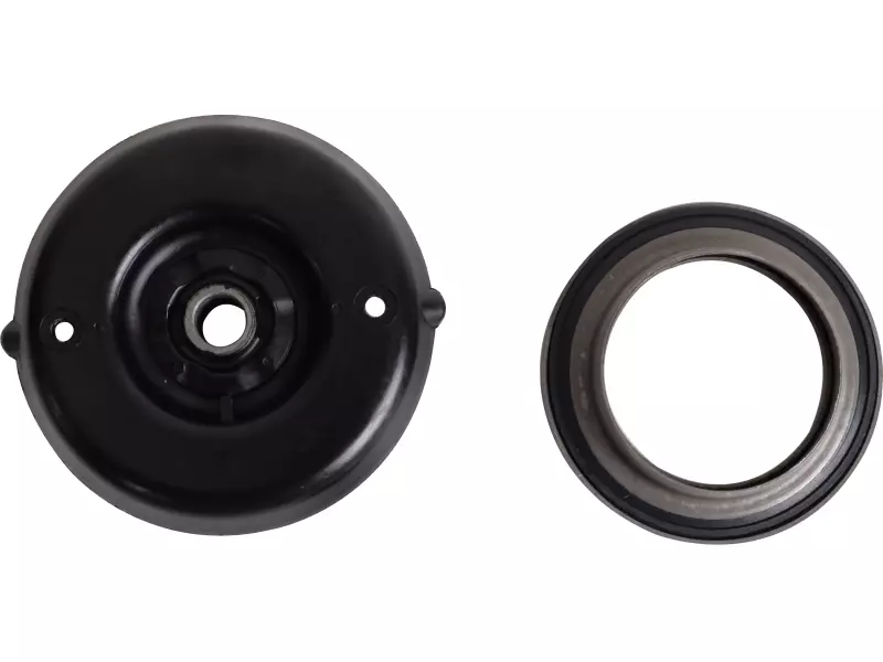 Shock absorber mounting, with bearing