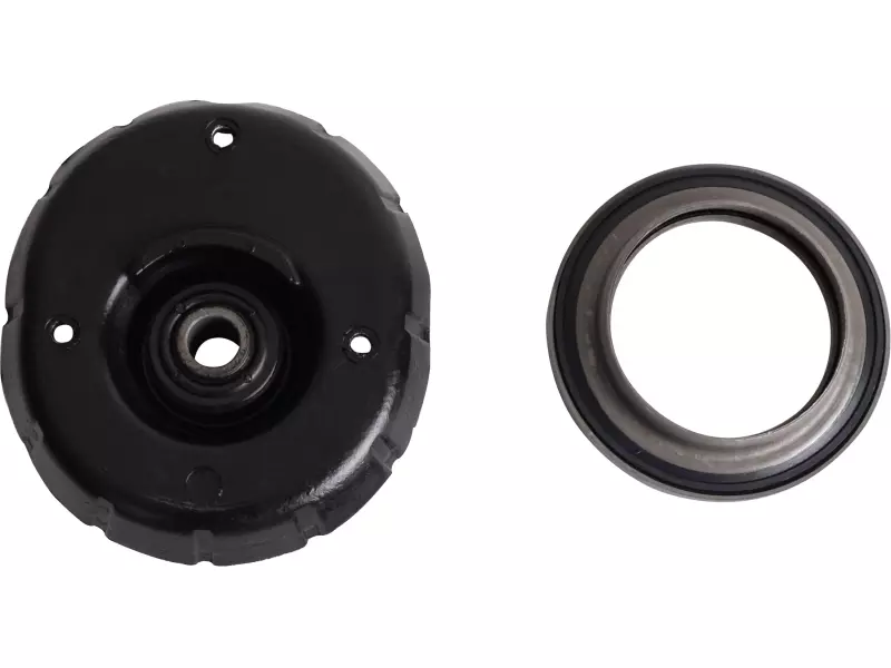 Shock absorber mounting, with bearing