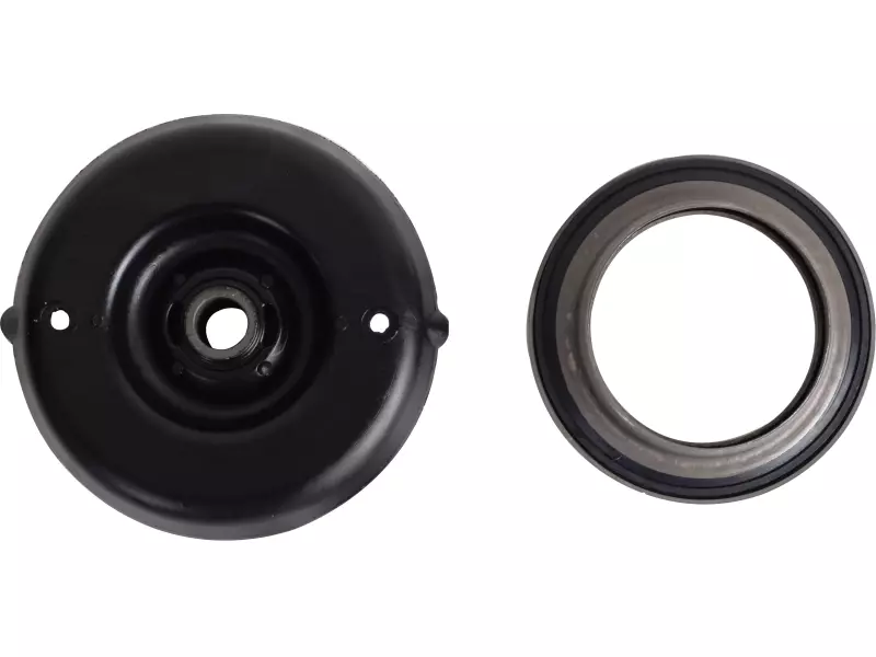 Shock absorber mounting, with bearing