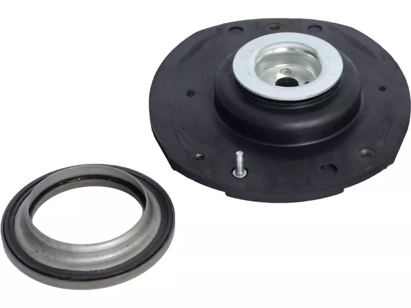 Shock absorber mounting, with bearing