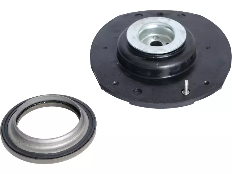 Shock absorber mounting, with bearing