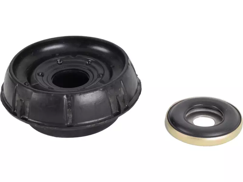 Shock absorber mounting, with bearing