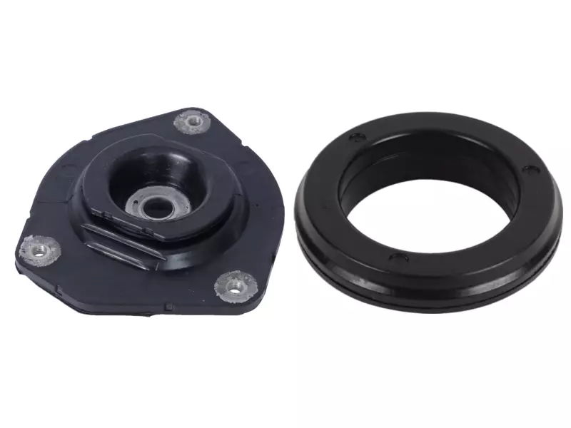 Shock absorber mounting, with bearing