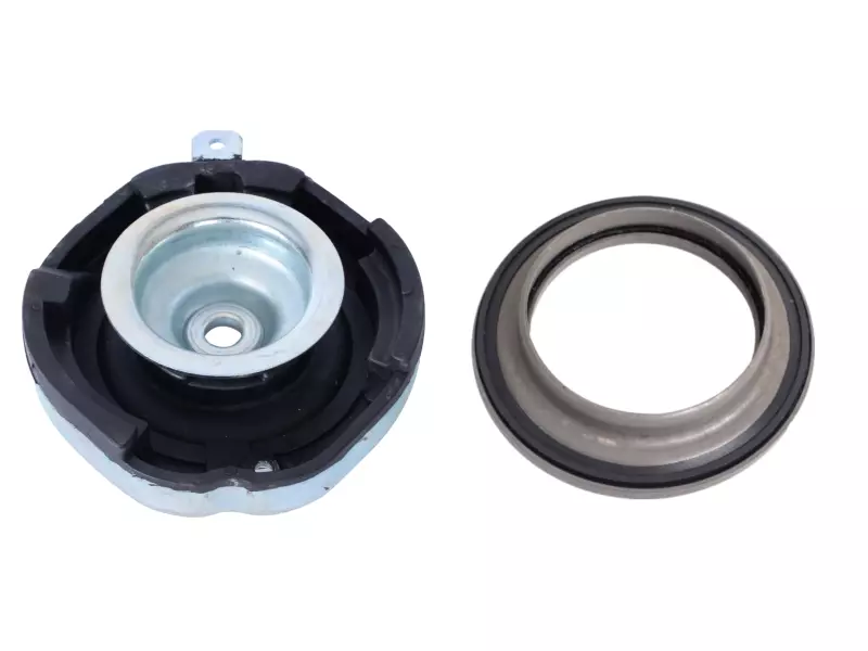 Shock absorber mounting, with bearing