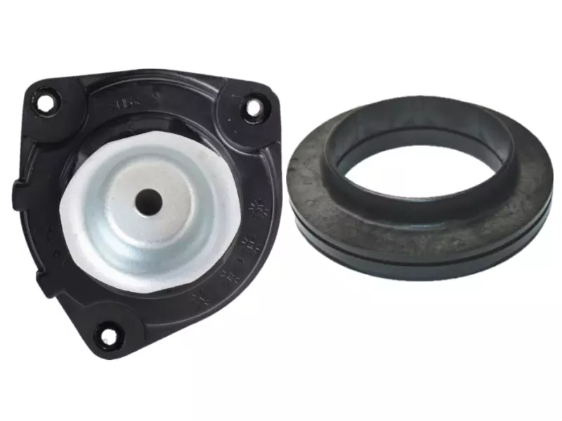 Shock absorber mounting, with