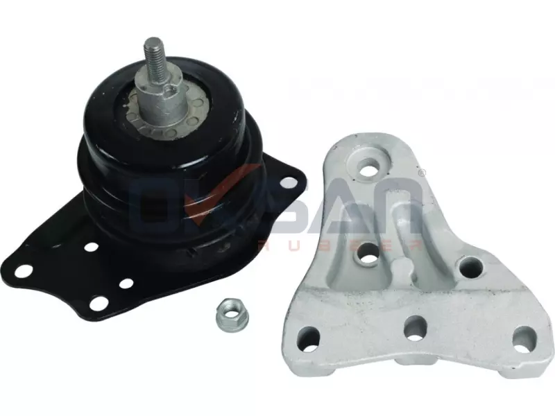 Engine mounting, hydraulic