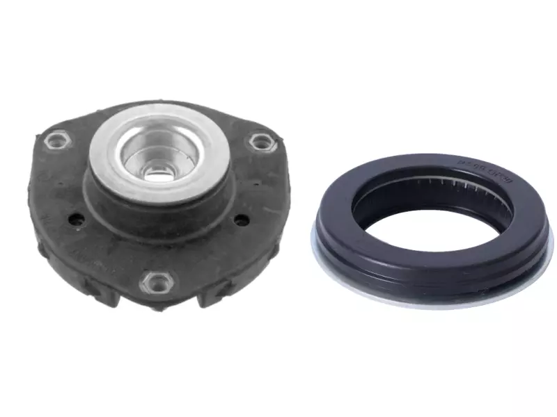 Shock absorber mounting, with bearing