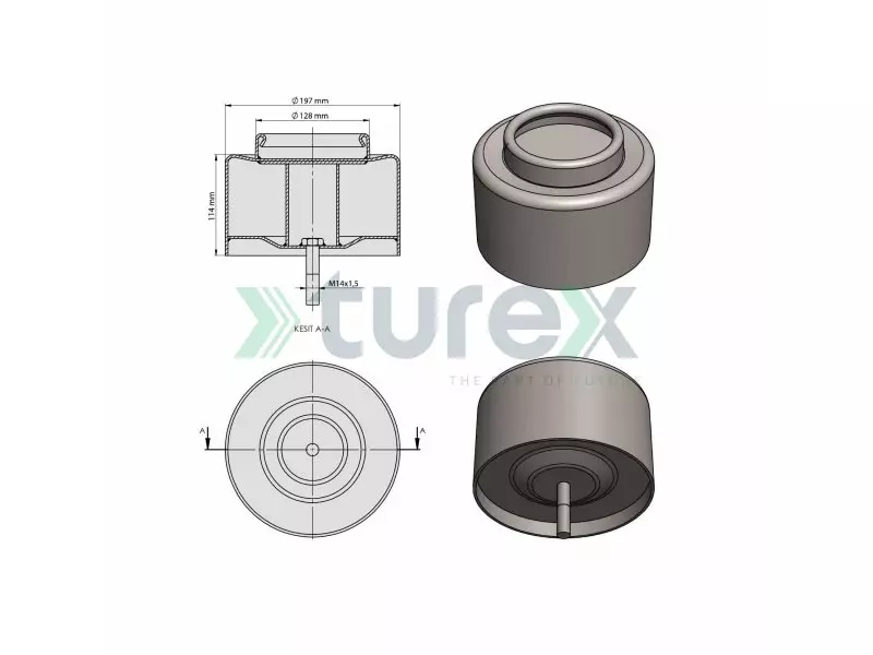 iveco Air Spring Lower Piston