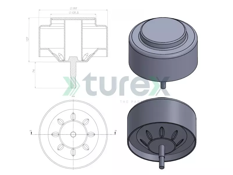 Iveco Stralis Körük Alt Pistonu
