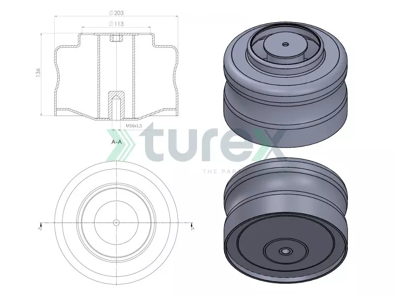 Tourısmo Rear Aır Sprıng Pıston