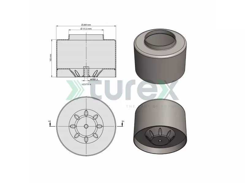 4183 Mercedes Air Spring Lower Piston