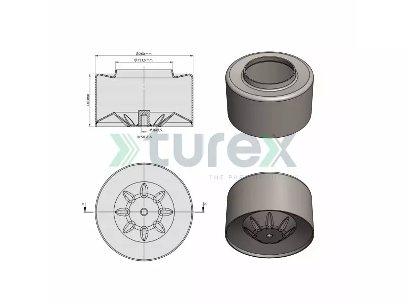 Mercedes Air Spring Lower Piston