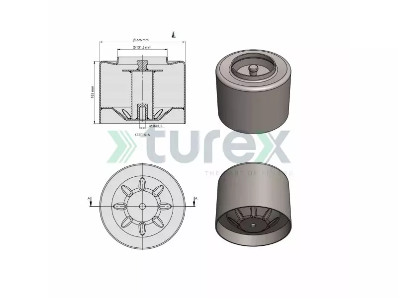 Mercedes Air Spring Lower Piston