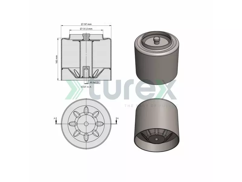 Mercedes Air Spring Lower Piston