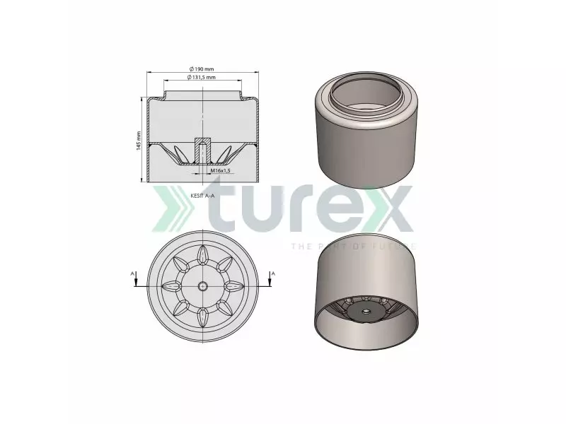 Mercedes Air Spring Lower Piston