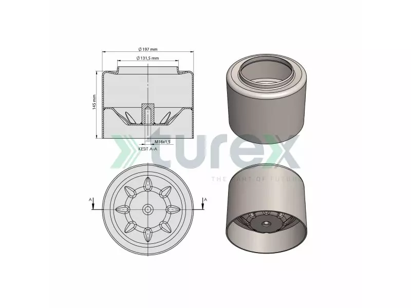 Mercedes Air Spring Lower Piston