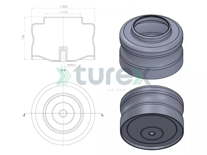 Tourismo Ön Körük Alt Pistonu