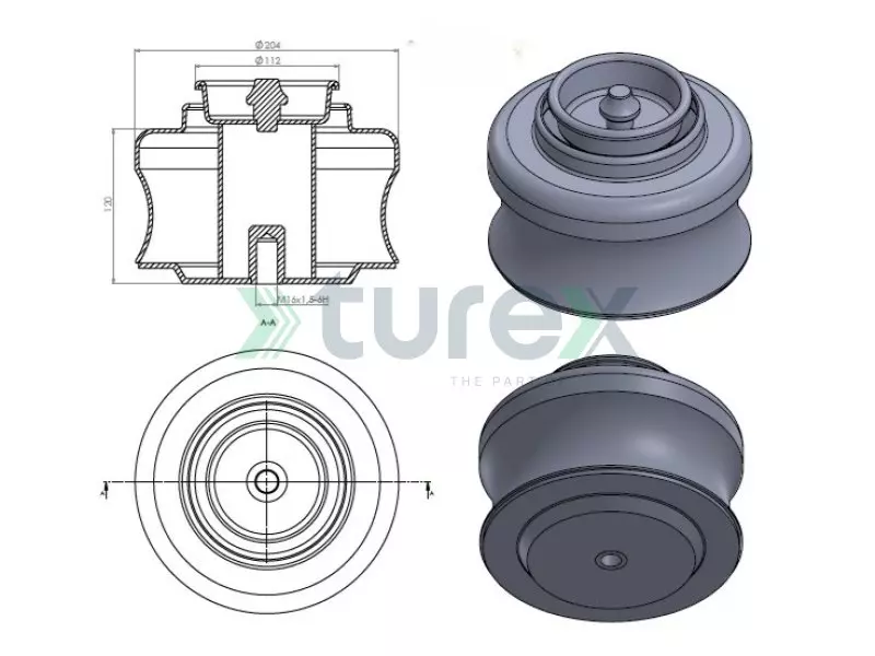 Mercedes Air Spring Piston