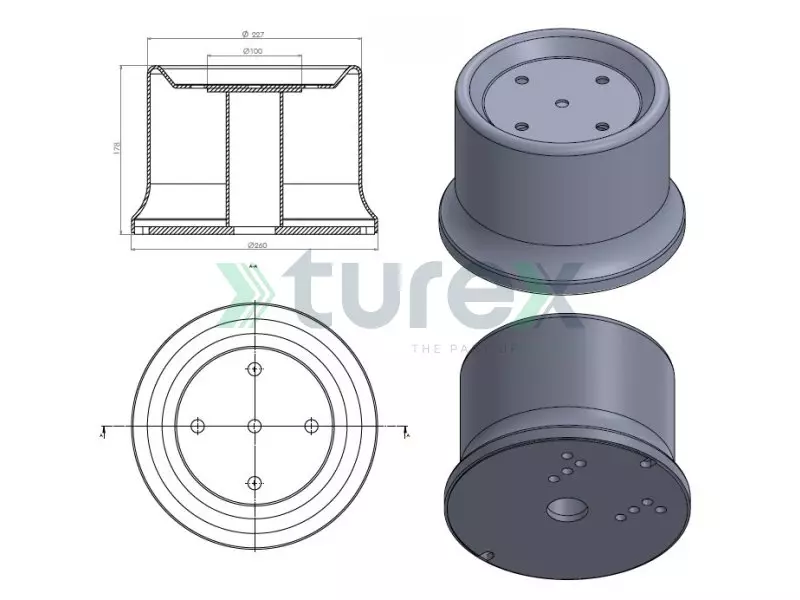 Air Spring Lower Piston