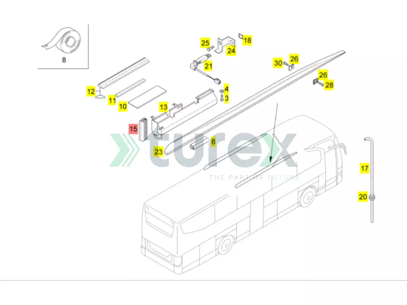Luggage Flap Rubber Seal