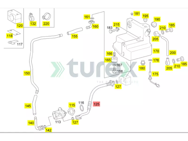 Hydrostaphic Fan Pipe Mercedes Citaro, Conecto, O530