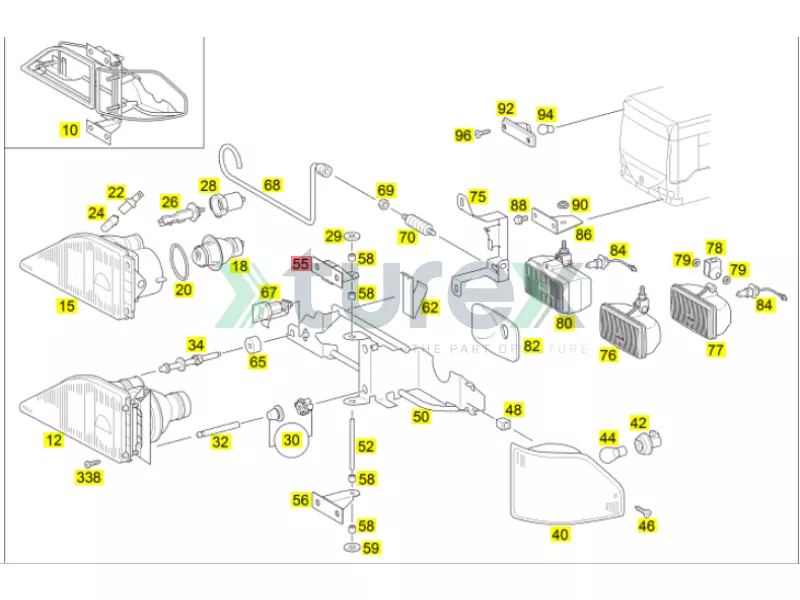Headlight Holder Top