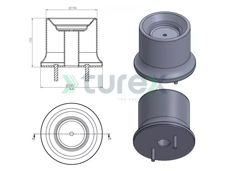 Air Spring Lower Piston