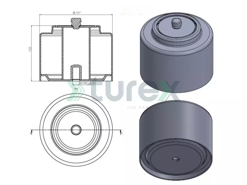 Bmc Neocity Rear Air Spring Lower Piston