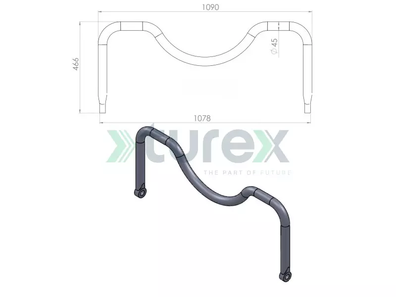 Mercedes Travego Rear Stabilizator